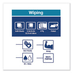 Load image into Gallery viewer, Industrial Paper Wiper, 4-ply, 12.8 X 16.4, Unscented, Blue, 90/pack, 5 Packs/carton
