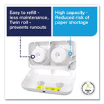 Load image into Gallery viewer, Elevation Coreless High Capacity Bath Tissue Dispenser, 14.17 X 5.08 X 8.23, White
