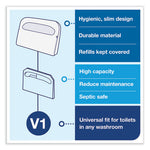 Load image into Gallery viewer, Toilet Seat Cover Dispenser, 16 X 3 X 11.5, White, 12/carton
