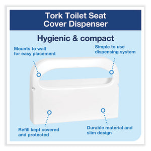 Toilet Seat Cover Dispenser, 16 X 3 X 11.5, White, 12/carton