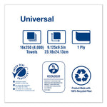 Load image into Gallery viewer, Multifold Hand Towel, 1-ply, 9.13 X 9.5, Natural, 250/pack, 16 Packs/carton
