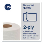 Load image into Gallery viewer, Universal Bath Tissue, Septic Safe, 2-ply, White, 500 Sheets/roll, 96 Rolls/carton
