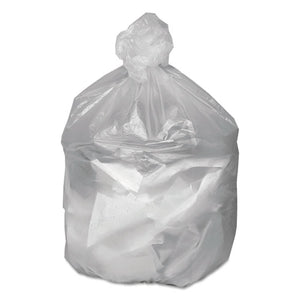 Waste Can Liners, 60 Gal, 12 Mic, 38" X 58", Natural, 20 Bags/roll, 10 Rolls/carton