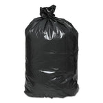 Load image into Gallery viewer, Linear Low Density Recycled Can Liners, 56 Gal, 2 Mil, 43&quot; X 47&quot;, Black, 10 Bags/roll, 10 Rolls/carton
