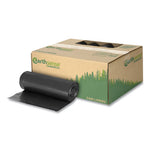 Load image into Gallery viewer, Linear Low Density Recycled Can Liners, 60 Gal, 1.25 Mil, 38&quot; X 58&quot;, Black, 10 Bags/roll, 10 Rolls/carton
