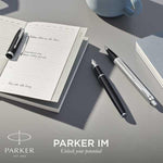 Load image into Gallery viewer, Personalized Parker IM Ballpoint Pen, Matte Black Engraved Gift for Him Her Wedding
