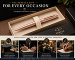 Load image into Gallery viewer, Personalized Parker Jotter XL Rose Gold Ballpoint Pen – Custom Engraved Luxury Gift for Him &amp; Her,  Doctor,  Wedding, Groomsmen, Anniversary
