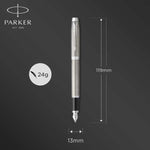 Load image into Gallery viewer, Personalized Parker IM Stainless Steel Fountain Pen, Engraved Executive Gift
