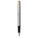 Load image into Gallery viewer, Personalized Parker Jotter Stainless Steel Fountain Pen, Engraved Luxury Gift, Custom Writer's Instrument
