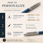 Load image into Gallery viewer, Personalized Parker Jotter XL Ballpoint Pen, Matte Blue Custom Engraved Luxury Gift Box
