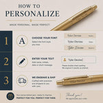 Load image into Gallery viewer, Personalized Parker Jotter XL Monochrome Ballpoint Pen Gold Pen Custom Engraved Luxury Gift for Men Women Mom Dad Graduation Birthday
