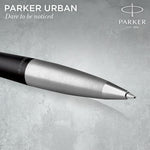 Load image into Gallery viewer, Personalized Parker Urban Ballpoint Pen, Black Matte, Custom Engraved Pen, Gift Boxed
