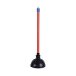 Load image into Gallery viewer, Toilet Plunger, 18&quot; Plastic Handle, 5.63&quot; Dia, Red/black
