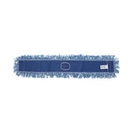 Load image into Gallery viewer, Dust Mop Head, Cotton/synthetic Blend, 48&quot; X 5&quot;, Blue
