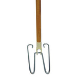 Load image into Gallery viewer, Wedge Dust Mop Head Frame/lacquered Wood Handle, 0.94&quot; Dia X 48&quot; Length, Natural
