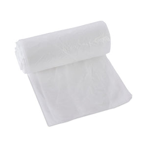 High-density Can Liners, 10 Gal, 6 Mic, 24" X 23", Natural, 50 Bags/roll, 20 Rolls/carton