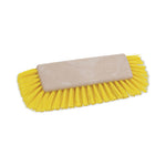 Load image into Gallery viewer, Dual-surface Scrub Brush, Yellow Polypropylene Bristles, 10&quot; Brush, Plastic Handle
