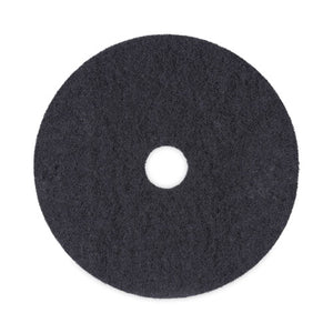 Stripping Floor Pads, 20" Diameter, Black, 5/carton