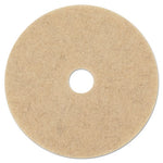 Load image into Gallery viewer, Natural Hog Hair Burnishing Floor Pads, 21&quot; Diameter, Tan, 5/carton
