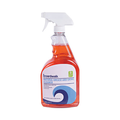 Boardwalk Green Natural Grease And Grime Cleaner, 32 Oz Spray Bottle