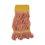 Load image into Gallery viewer, Super Loop Wet Mop Head, Cotton/synthetic Fiber, 5&quot; Headband, Small Size, Orange, 12/carton
