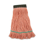 Load image into Gallery viewer, Super Loop Wet Mop Head, Cotton/synthetic Fiber, 5&quot; Headband, Medium Size, Orange, 12/carton
