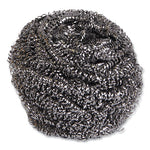 Load image into Gallery viewer, Stainless Steel Scrubber, Large Size, 2.5 X 2.75, Steel Gray, 12/carton
