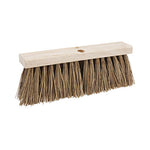 Load image into Gallery viewer, Street Broom Head, 6.25&quot; Brown Palmyra Fiber Bristles, 16&quot; Brush
