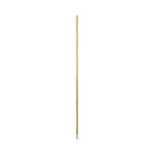 Lie-flat Screw-in Mop Handle, Lacquered Wood, 1.13" Dia X 54", Natural