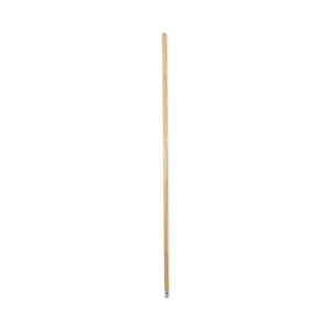 Lie-flat Screw-in Mop Handle, Lacquered Wood, 1.13" Dia X 60", Natural