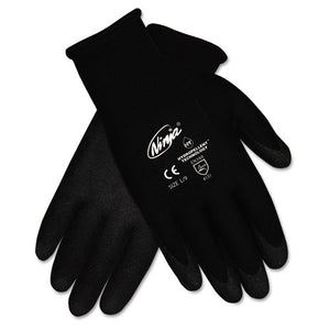 Ninja Hpt Pvc Coated Nylon Gloves, X-large, Black, Pair