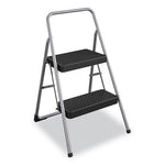 Load image into Gallery viewer, 2-step Folding Steel Step Stool, 200 Lb Capacity, 28.13&quot; Working Height, Cool Gray
