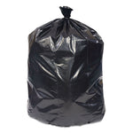 Load image into Gallery viewer, Reprocessed Resin Can Liners, 45 Gal, 1.5 Mil, 40&quot; X 46&quot;. Black, 20 Bags/roll, 5 Rolls/carton
