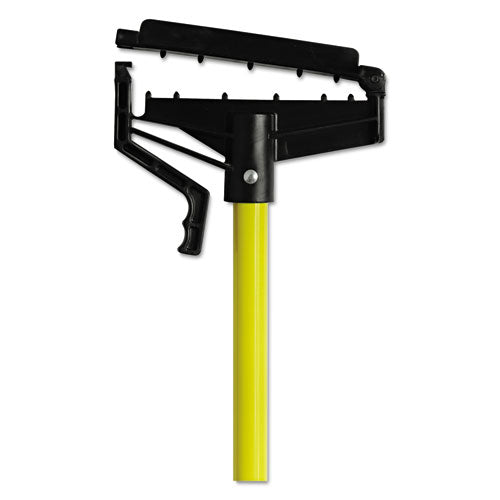 Quick-change Mop Handle, 60", Fiberglass, Yellow