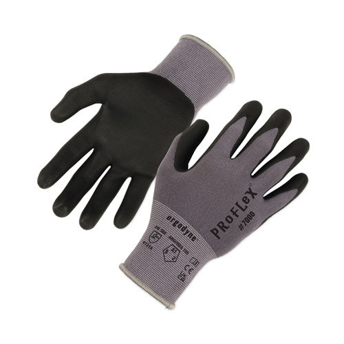 Proflex 7000 Nitrile-coated Gloves Microfoam Palm, Gray, Large, 12 Pairs/pack, Ships In 1-3 Business Days