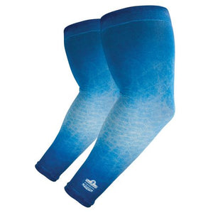 Chill-its 6695 Sun Protection Arm Sleeves, Polyester/spandex, X-large/2x-large, Blue, Ships In 1-3 Business Days