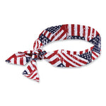 Load image into Gallery viewer, Chill-its 6700 Cooling Bandana Polymer Tie Headband, One Size Fits Most, Stars And Stripes, Ships In 1-3 Business Days
