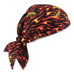 Load image into Gallery viewer, Chill-its 6710 Cooling Embedded Polymers Tie Bandana Triangle Hat, One Size Fits Most, Flames, Ships In 1-3 Business Days

