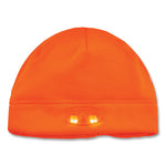 Load image into Gallery viewer, N-ferno 6804 Skull Cap Winter Hat With Led Lights, One Size Fits Most, Orange, Ships In 1-3 Business Days
