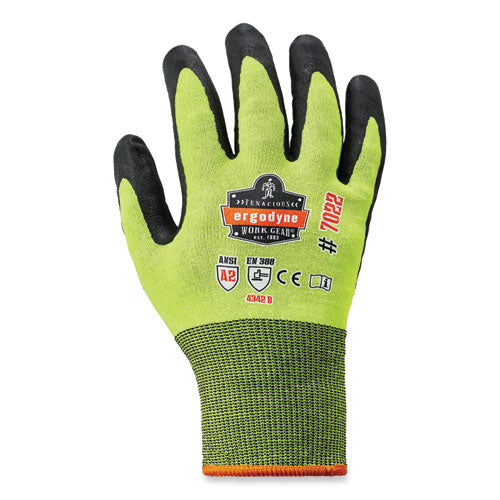 Proflex 7022 Ansi A2 Coated Cr Gloves Dsx, Lime, Small, Pair, Ships In 1-3 Business Days