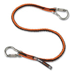 Load image into Gallery viewer, Squids 3111f(x) Tool Lanyard W/stainlesssteel Carabiners,15lb Max Work Cap, 38&quot; To 48&quot;,orange/gray,ships In 1-3 Business Days
