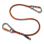 Load image into Gallery viewer, Squids 3118f(x) Tool Lanyards W/lock Aluminum Carabiners, 15 Lb Work Cap, 38&quot; To 48&quot;, Orange/gray,ships In 1-3 Business Days

