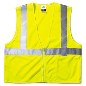 Glowear Class 2 Standard Vest, Mesh, Zip, Large To X-large, Lime