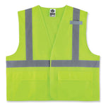 Load image into Gallery viewer, Glowear 8220hl Class 2 Standard Mesh Hook And Loop Vest, Polyester, 4x-large/5x-large, Lime, Ships In 1-3 Business Days
