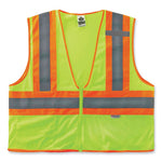 Load image into Gallery viewer, Glowear 8230z Class 2 Two-tone Mesh Zipper Vest, Polyester, Large/x-large, Lime, Ships In 1-3 Business Days
