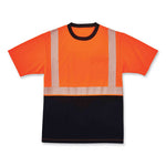 Load image into Gallery viewer, Glowear 8280bk Class 2 Performance T-shirt With Black Bottom, Polyester, Small, Orange, Ships In 1-3 Business Days
