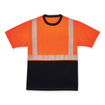 Load image into Gallery viewer, Glowear 8280bk Class 2 Performance T-shirt With Black Bottom, Polyester, Large, Orange, Ships In 1-3 Business Days
