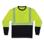 Load image into Gallery viewer, Glowear 8281bk Class 2 Long Sleeve Shirt With Black Bottom, Polyester, X-large, Lime, Ships In 1-3 Business Days
