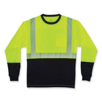Load image into Gallery viewer, Glowear 8281bk Class 2 Long Sleeve Shirt With Black Bottom, Polyester, 4x-large, Lime, Ships In 1-3 Business Days
