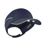 Load image into Gallery viewer, Skullerz 8965 Lightweight Bump Cap Hat With Led Lighting, Long Brim, Navy, Ships In 1-3 Business Days
